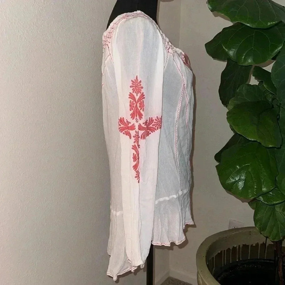 Free People Women’s Rolling Stone Peasant Top XSmall - Picture 9 of 16